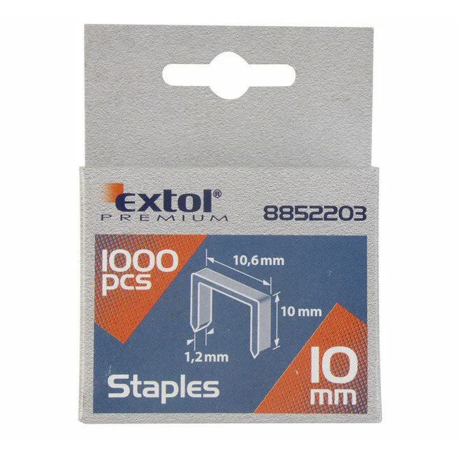Spony 14mm 10.6×0.52×1.2mm EXTOL PREMIUM 8852205 1000ks